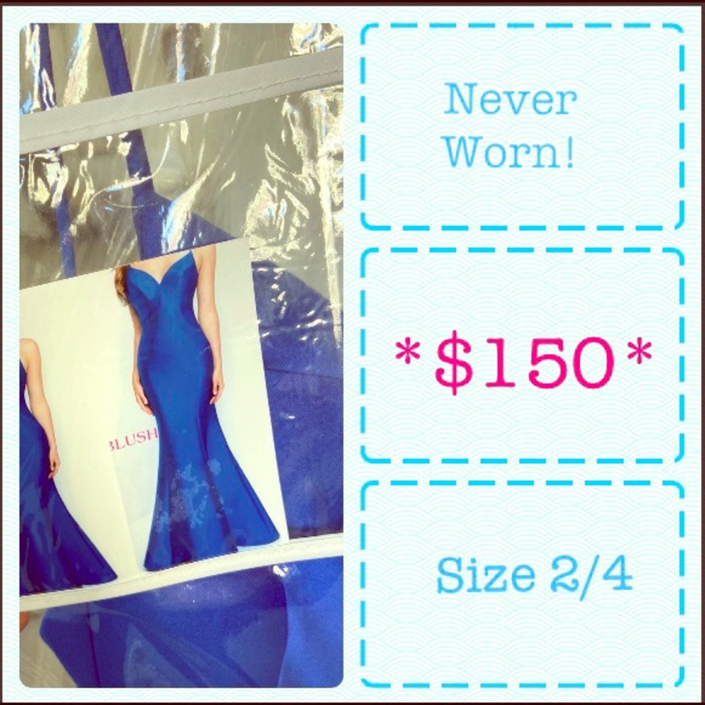 Royal blue formal dress